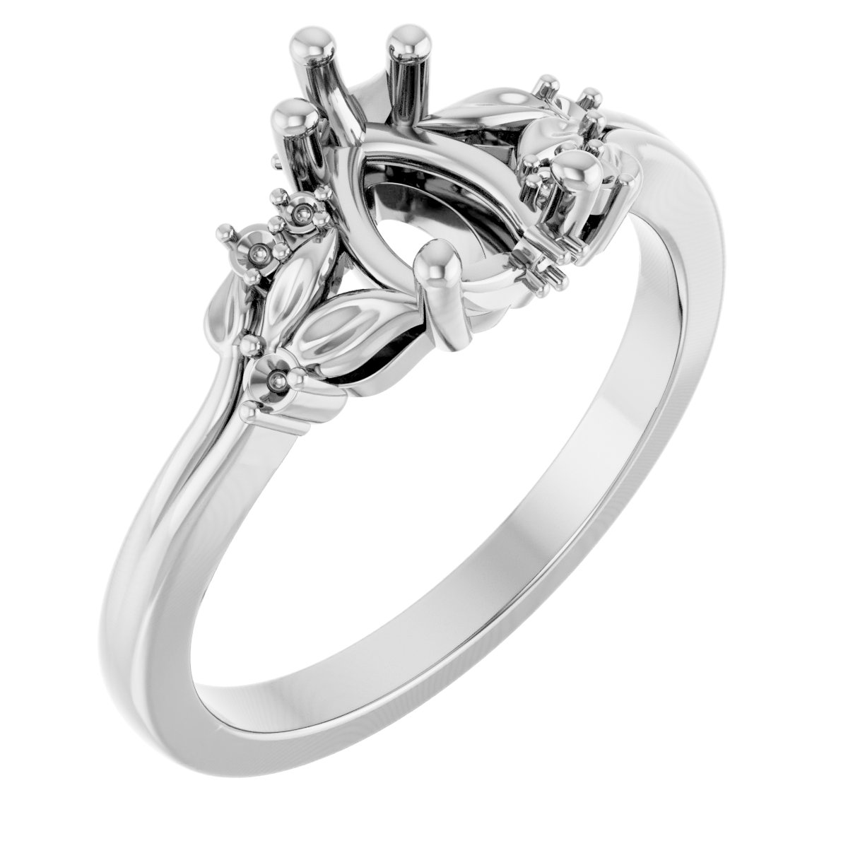 Floral-Inspired Engagement Ring or Band