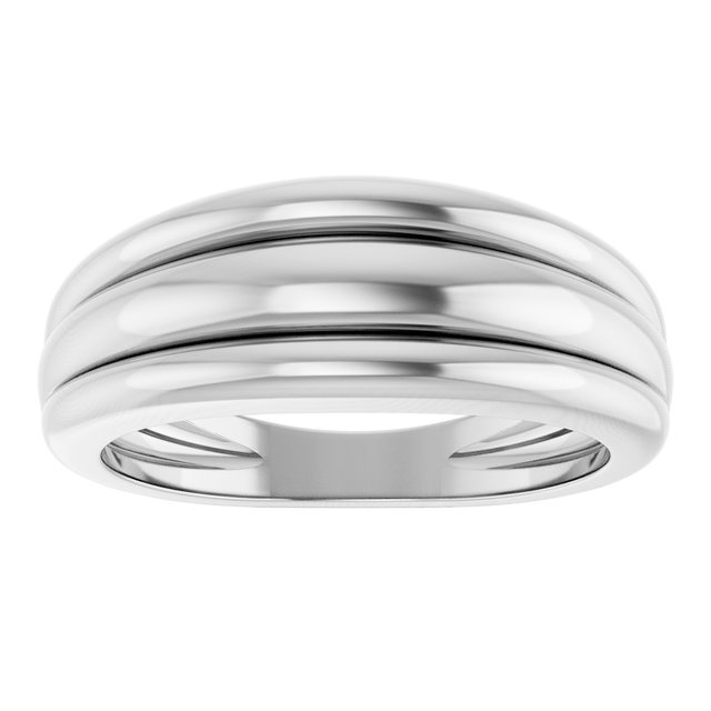 Sterling Silver Triple Dome Ring