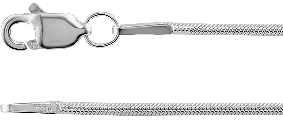 1 mm Round Snake Chain