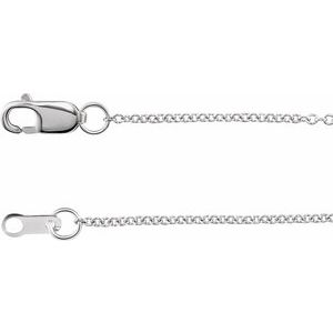 Platinum 1 mm Cable 20" Chain