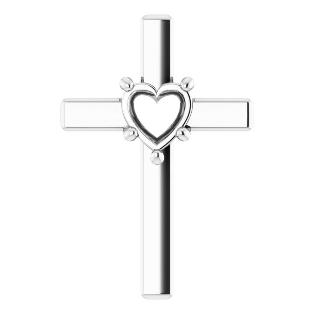Solitaire Cross Pendant