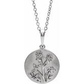 Floral Necklace or Pendant