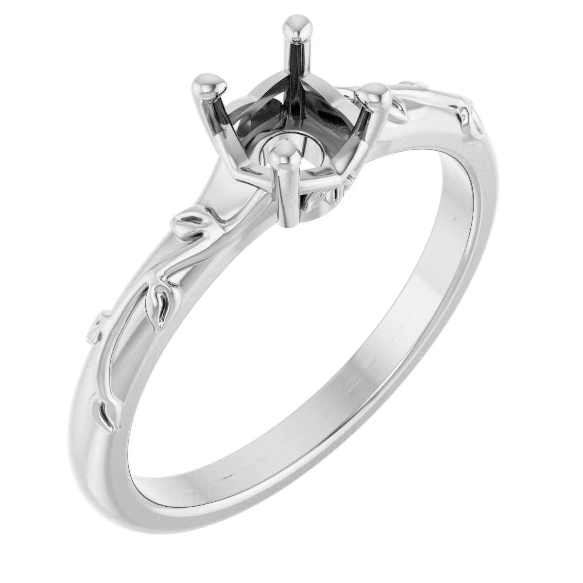 Solitaire Engagement Ring or Band