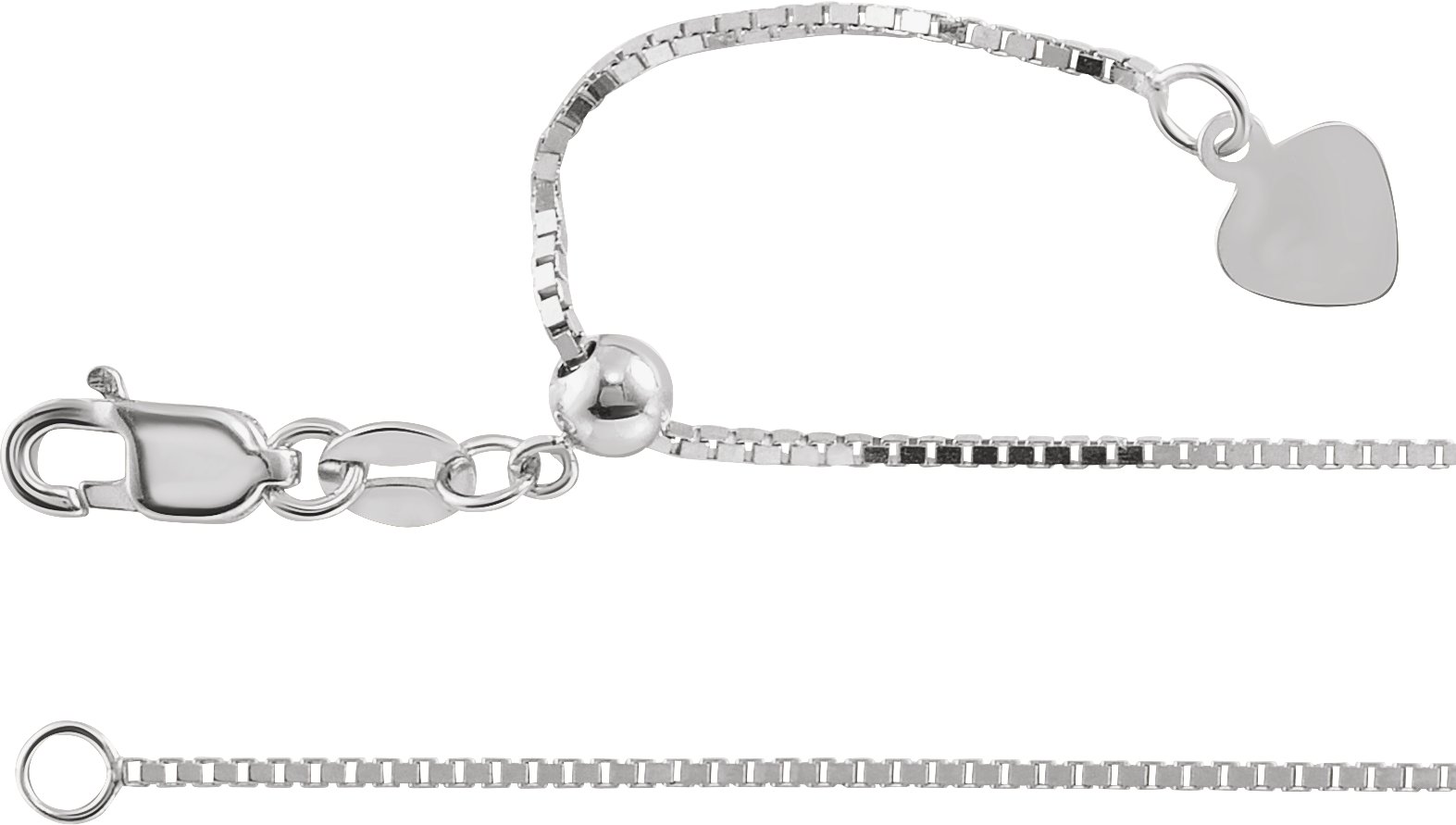 .85 mm Adjustable Box Chain