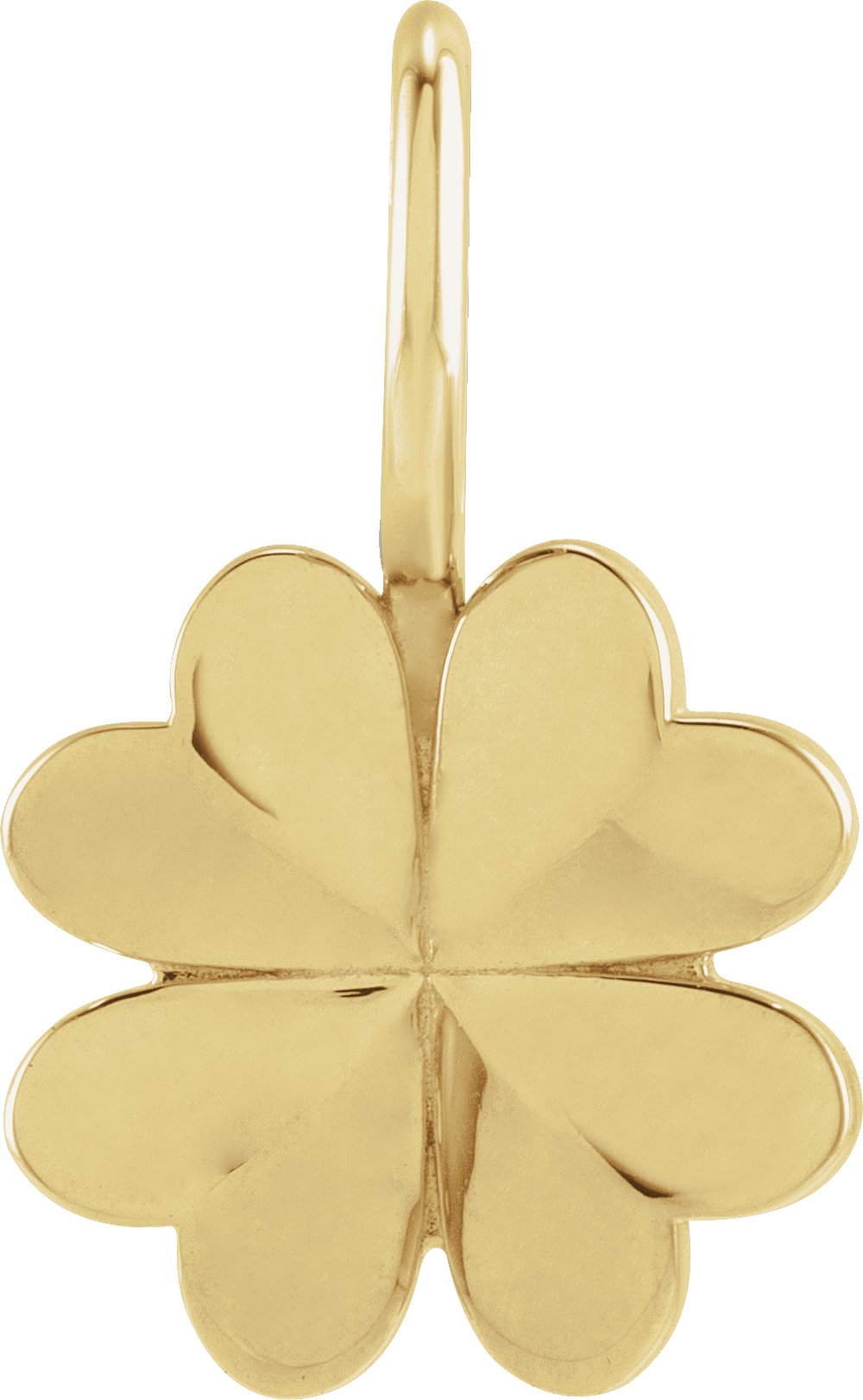 14K Yellow Four Leaf Clover Charm or Pendant Ref 19210754