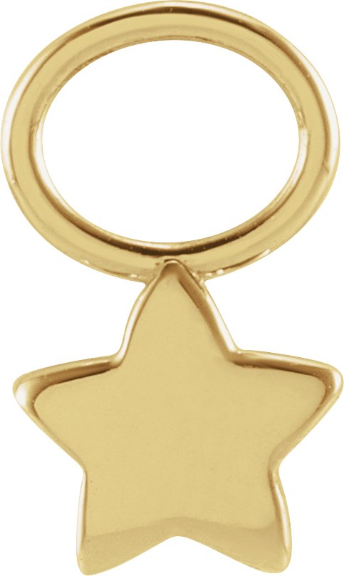 Star Hoop Dangle