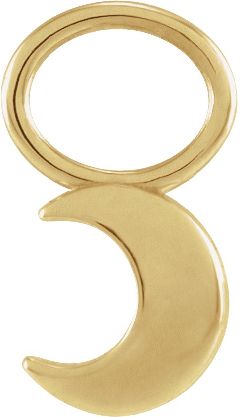 Moon Hoop Dangle