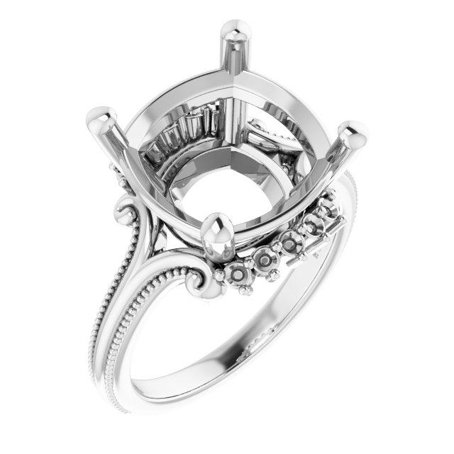 Accented Engagement Ring