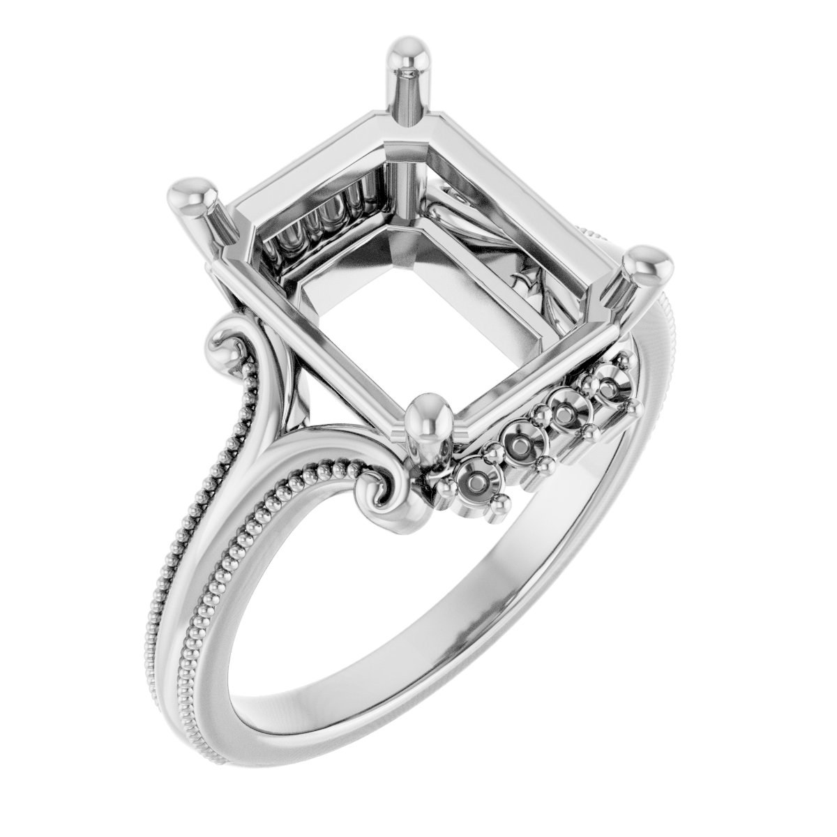 Accented Engagement Ring
