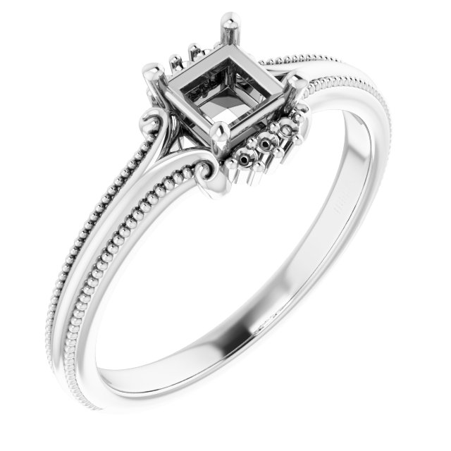 Accented Engagement Ring