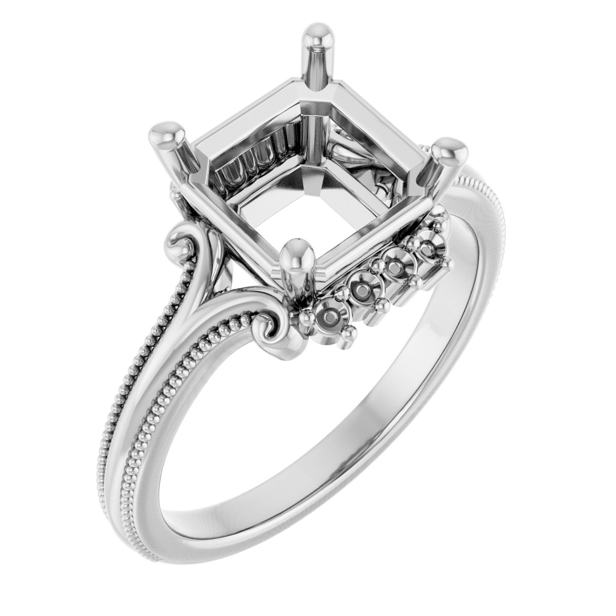 Accented Engagement Ring