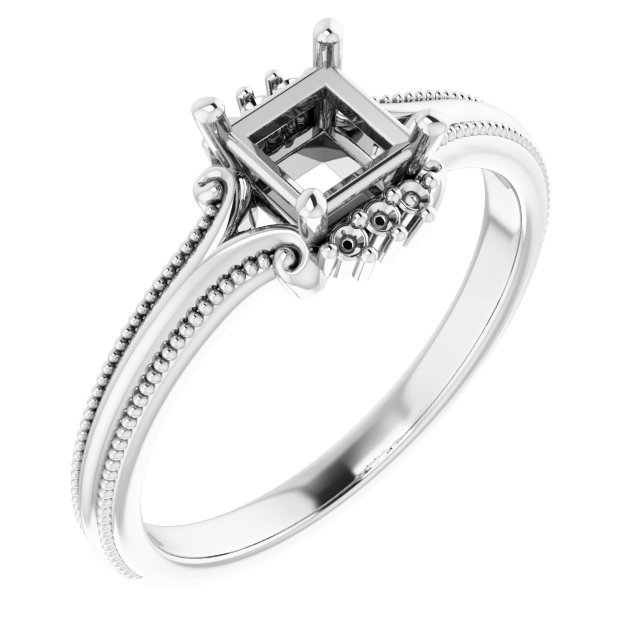 Accented Engagement Ring
