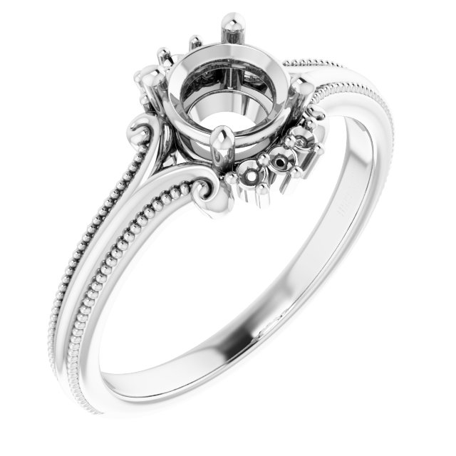 Accented Engagement Ring