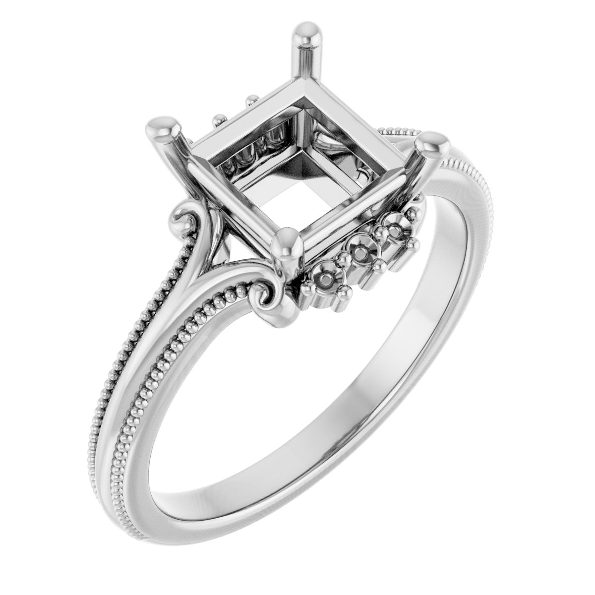 Accented Engagement Ring