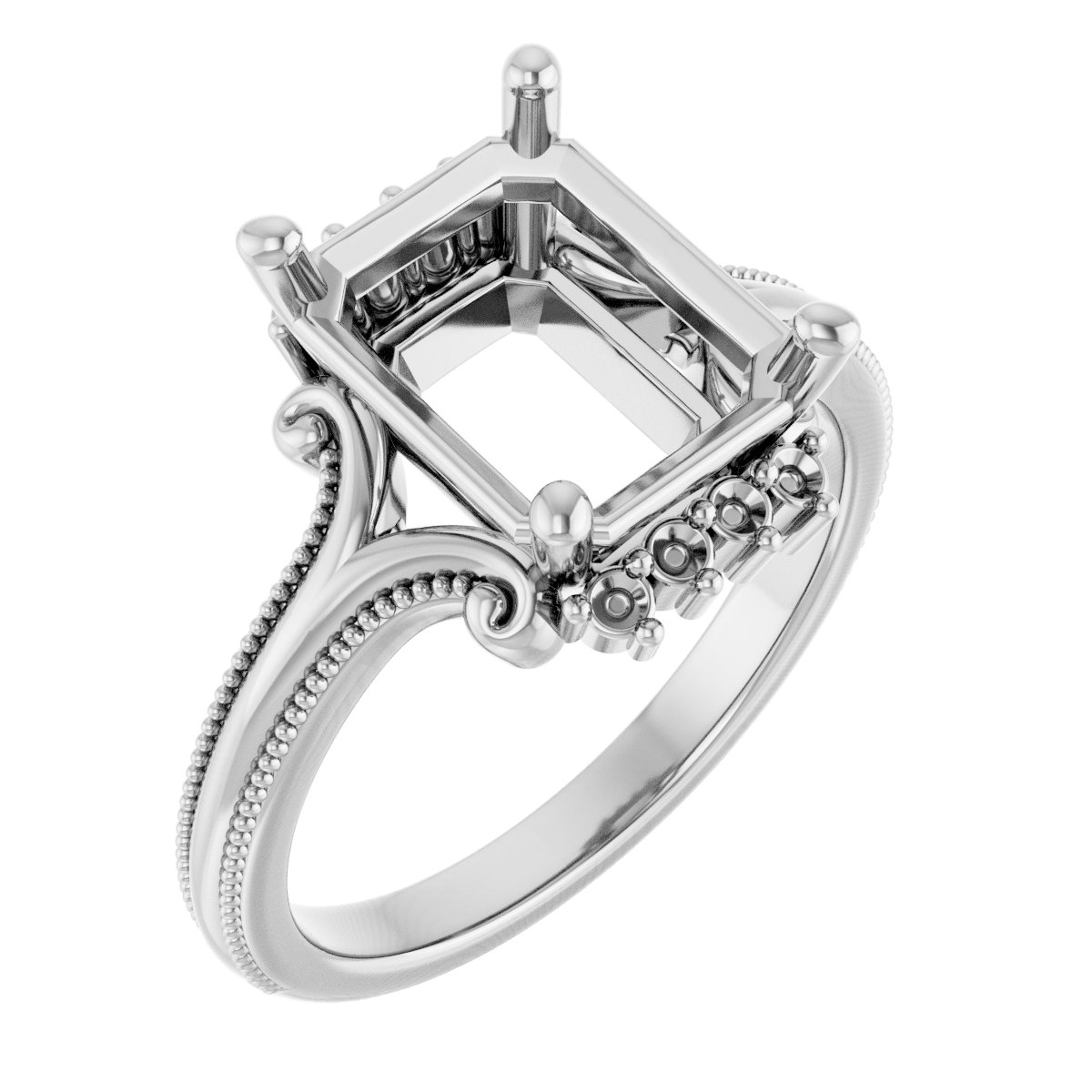 Accented Engagement Ring