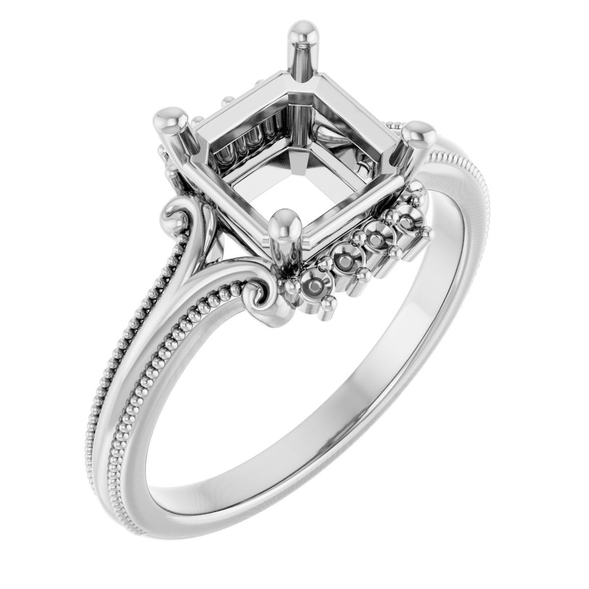 Accented Engagement Ring