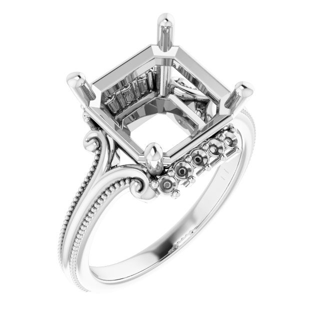 Accented Engagement Ring