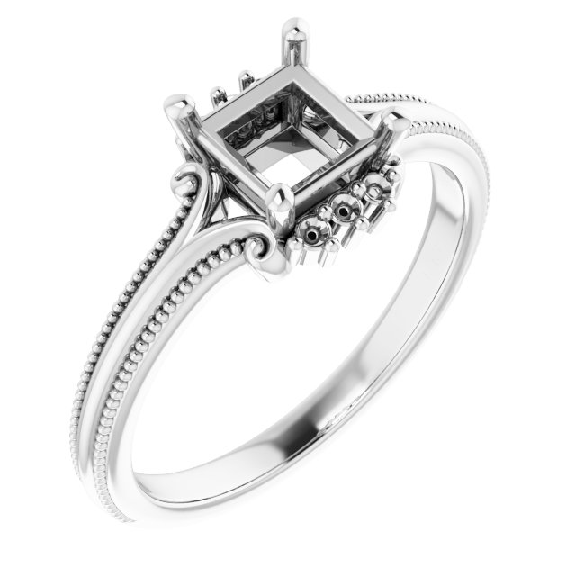 Accented Engagement Ring