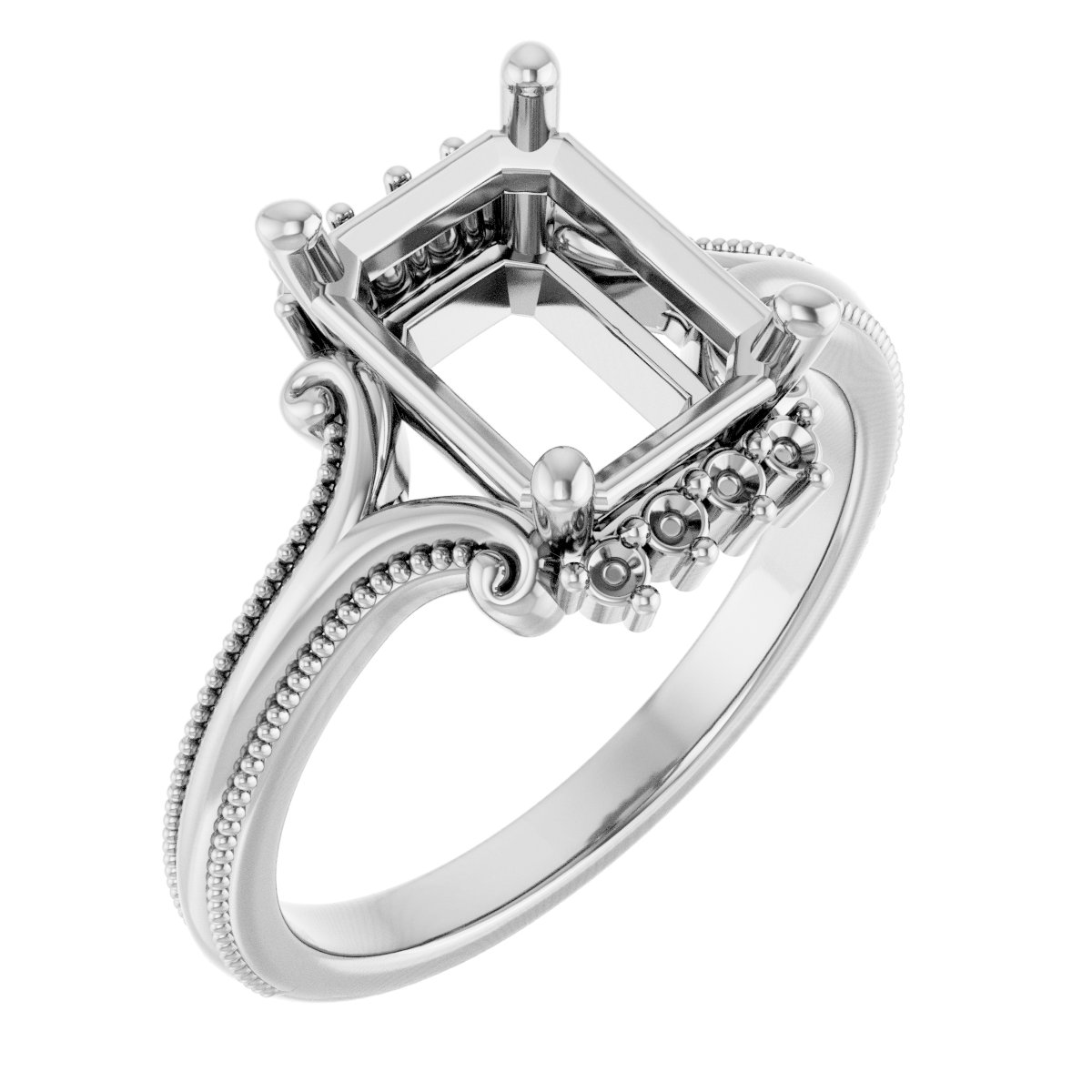 Accented Engagement Ring