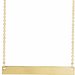 18K Yellow Gold-Plated Sterling Silver 34x4 mm Engravable Bar 18