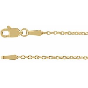 14K Yellow 1.45 mm Cable 24" Chain
