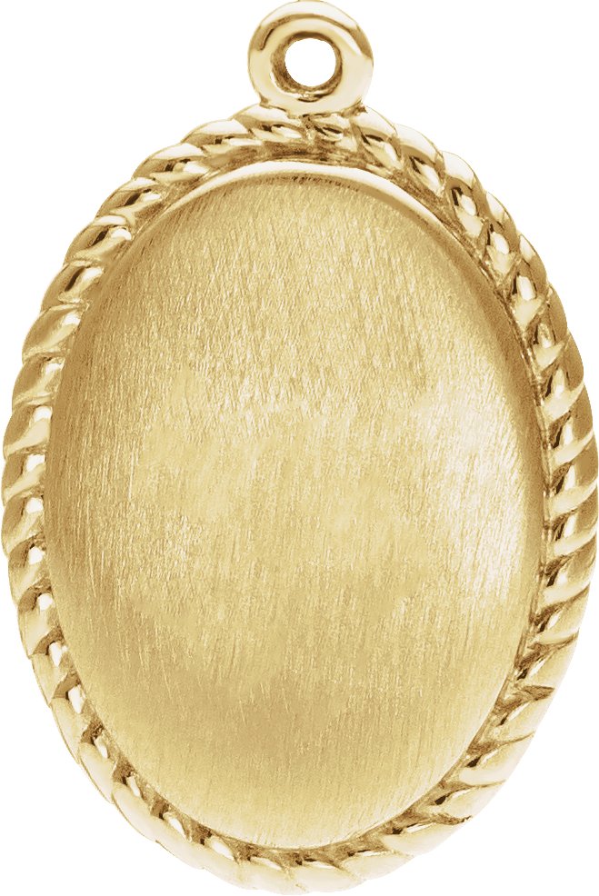 Engravable Oval Dangle