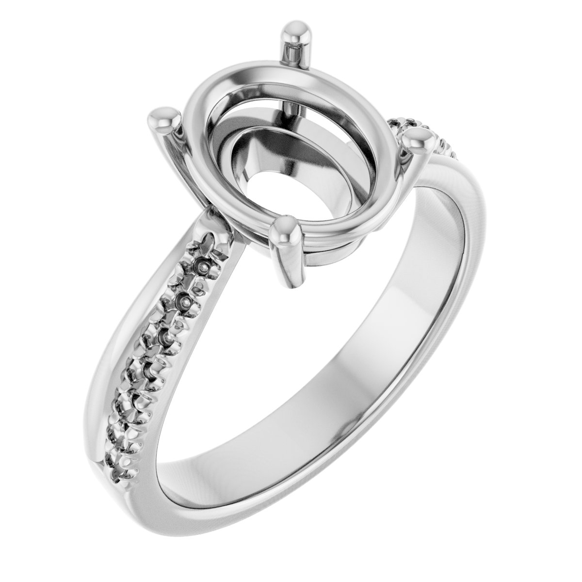 Accented Engagement Ring