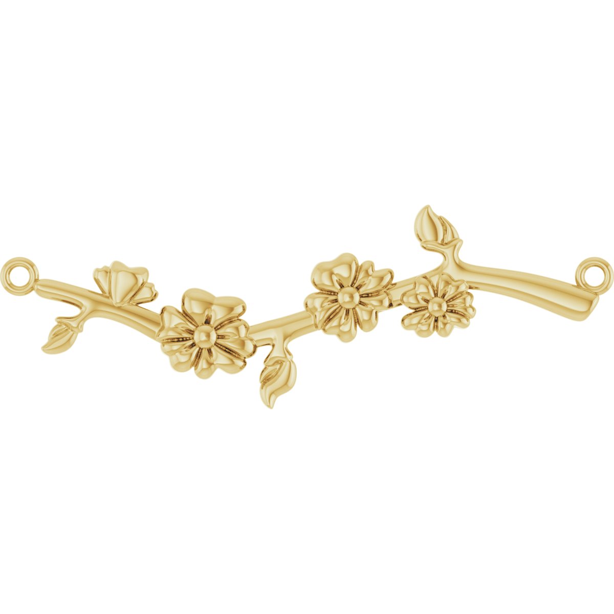 Floral-Inspired Bar Necklace or Center
