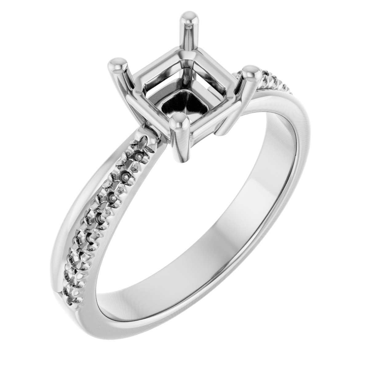 Accented Engagement Ring