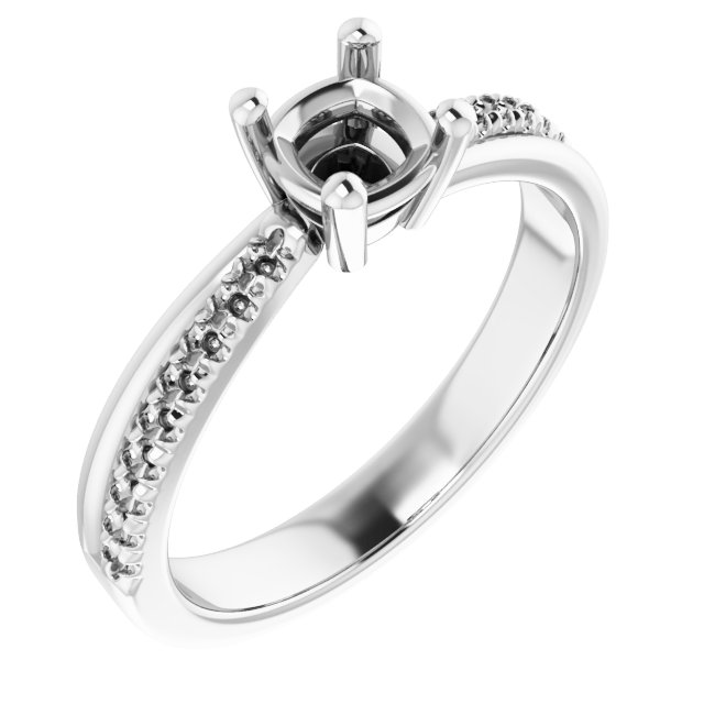 Accented Engagement Ring