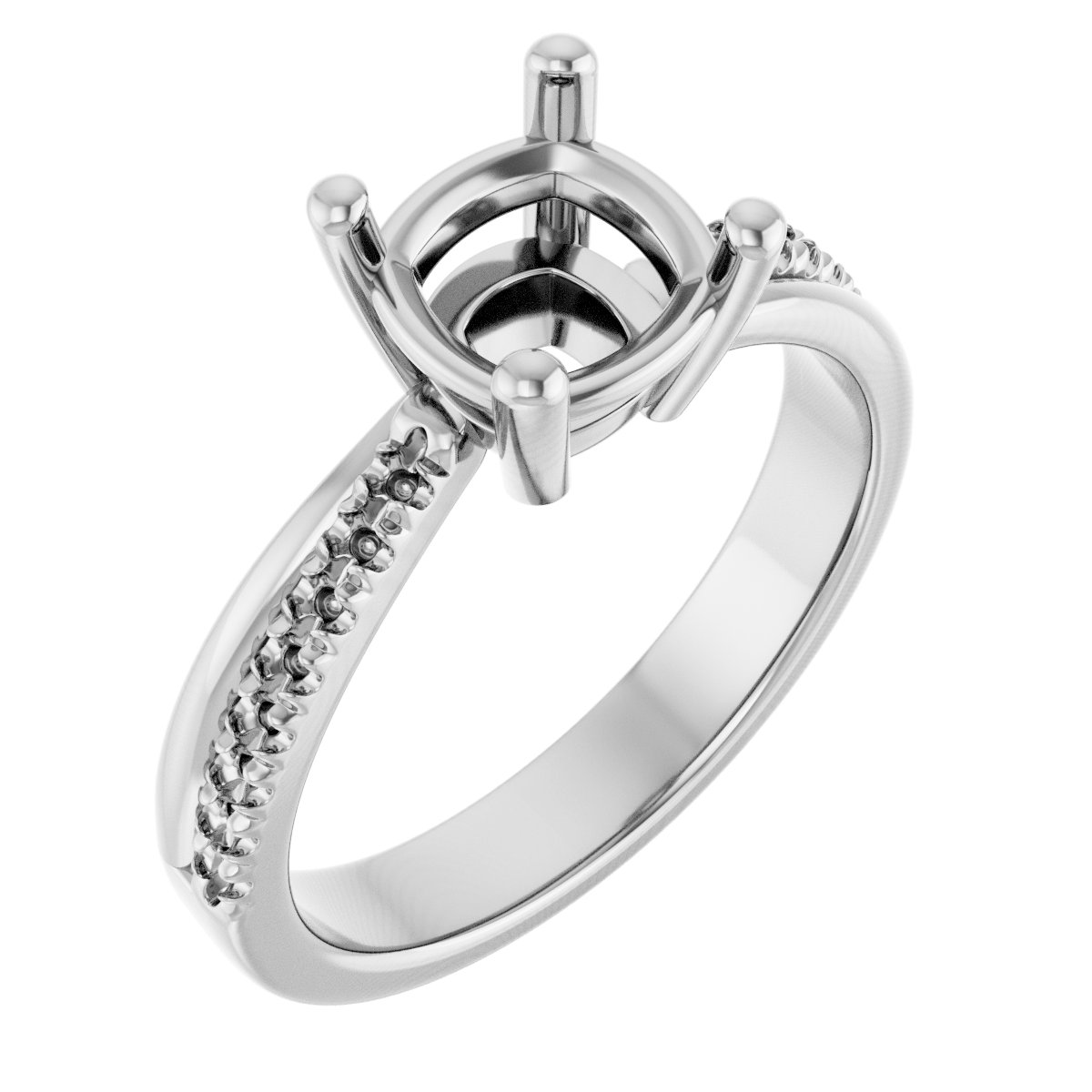 Accented Engagement Ring
