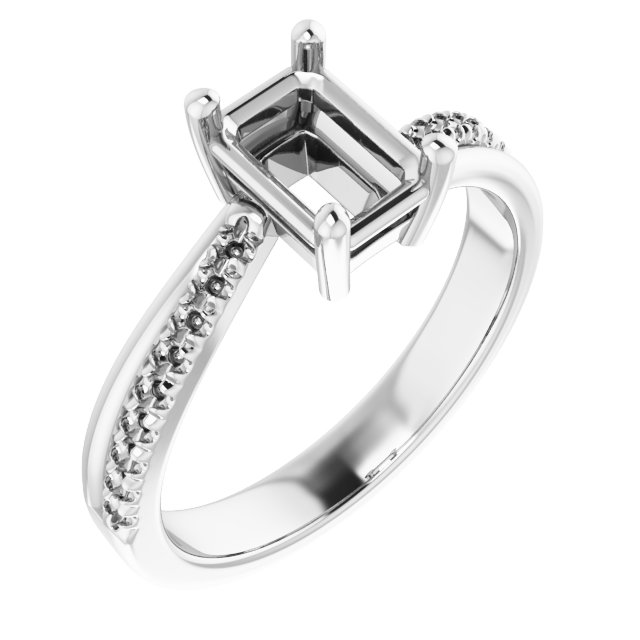 Accented Engagement Ring