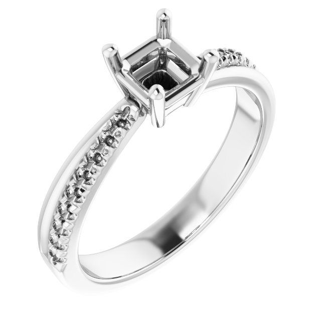Accented Engagement Ring