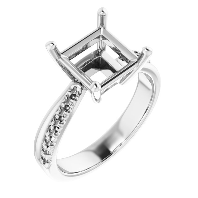 Accented Engagement Ring