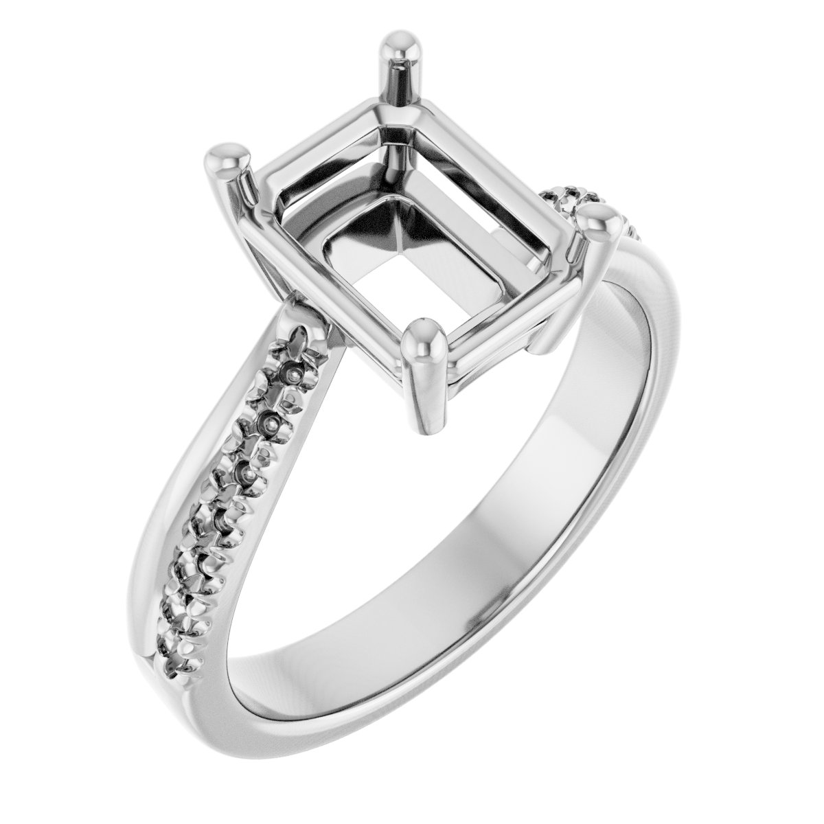 Accented Engagement Ring