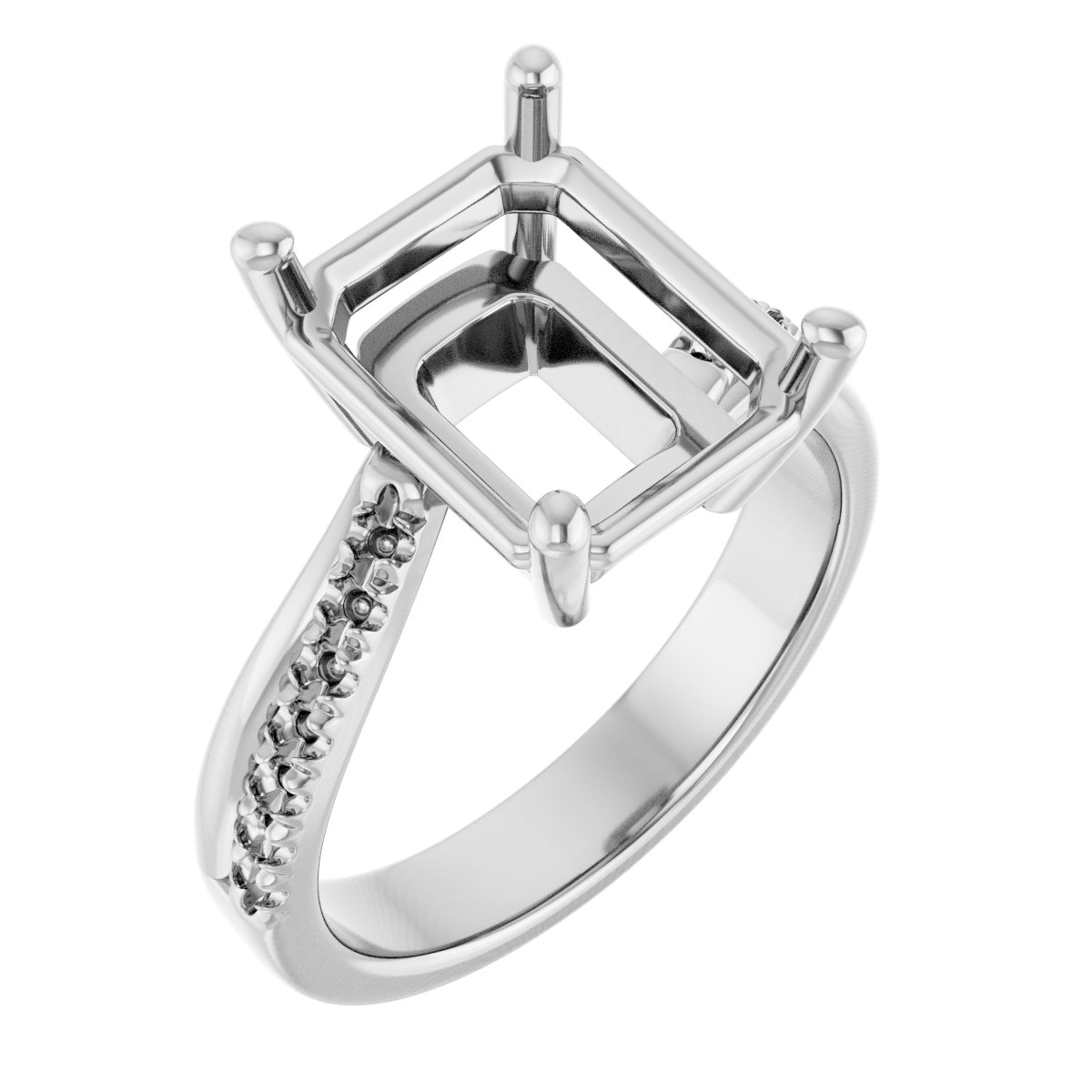 Accented Engagement Ring