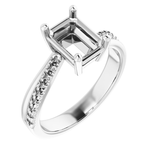 Accented Engagement Ring