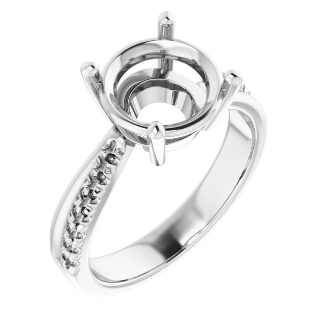Accented Engagement Ring
