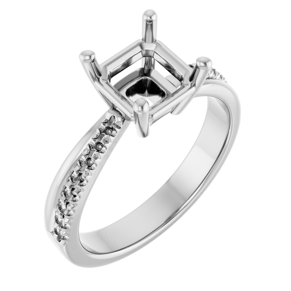 Accented Engagement Ring