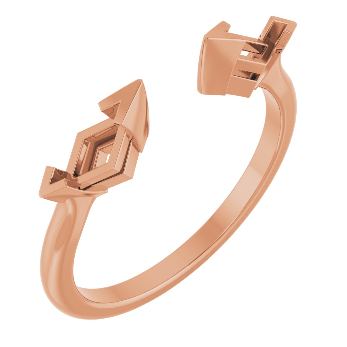 Lozenge Side-Stone Open Shank
