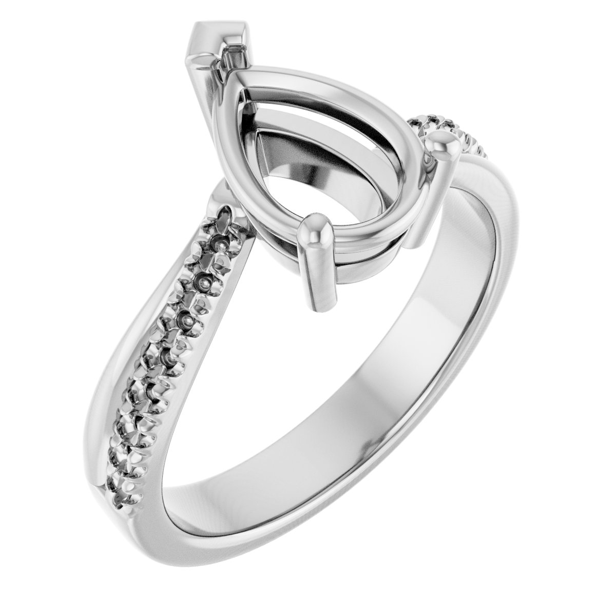 Accented Engagement Ring