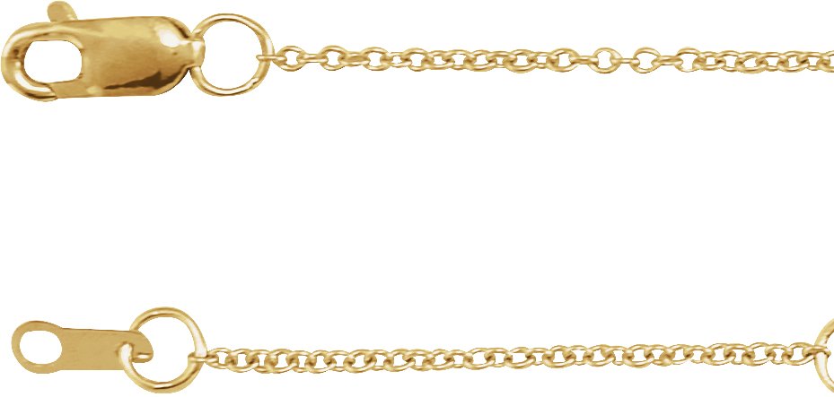 14K Yellow Gold-Filled 1 mm Cable 18-20 Chain