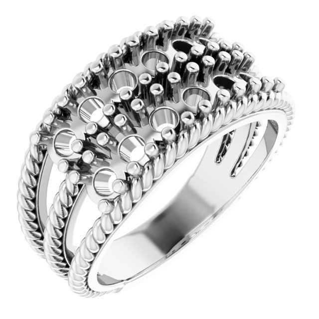 Family Negative Space Ring