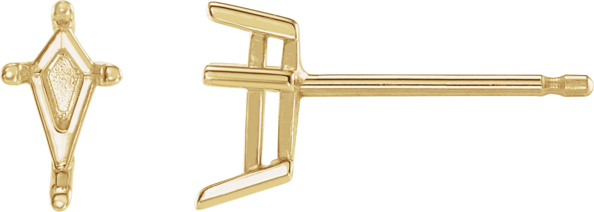 Kite 4-Prong Stud Earrings