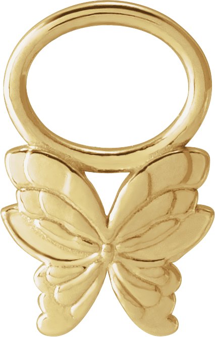 Butterfly Hoop Dangle