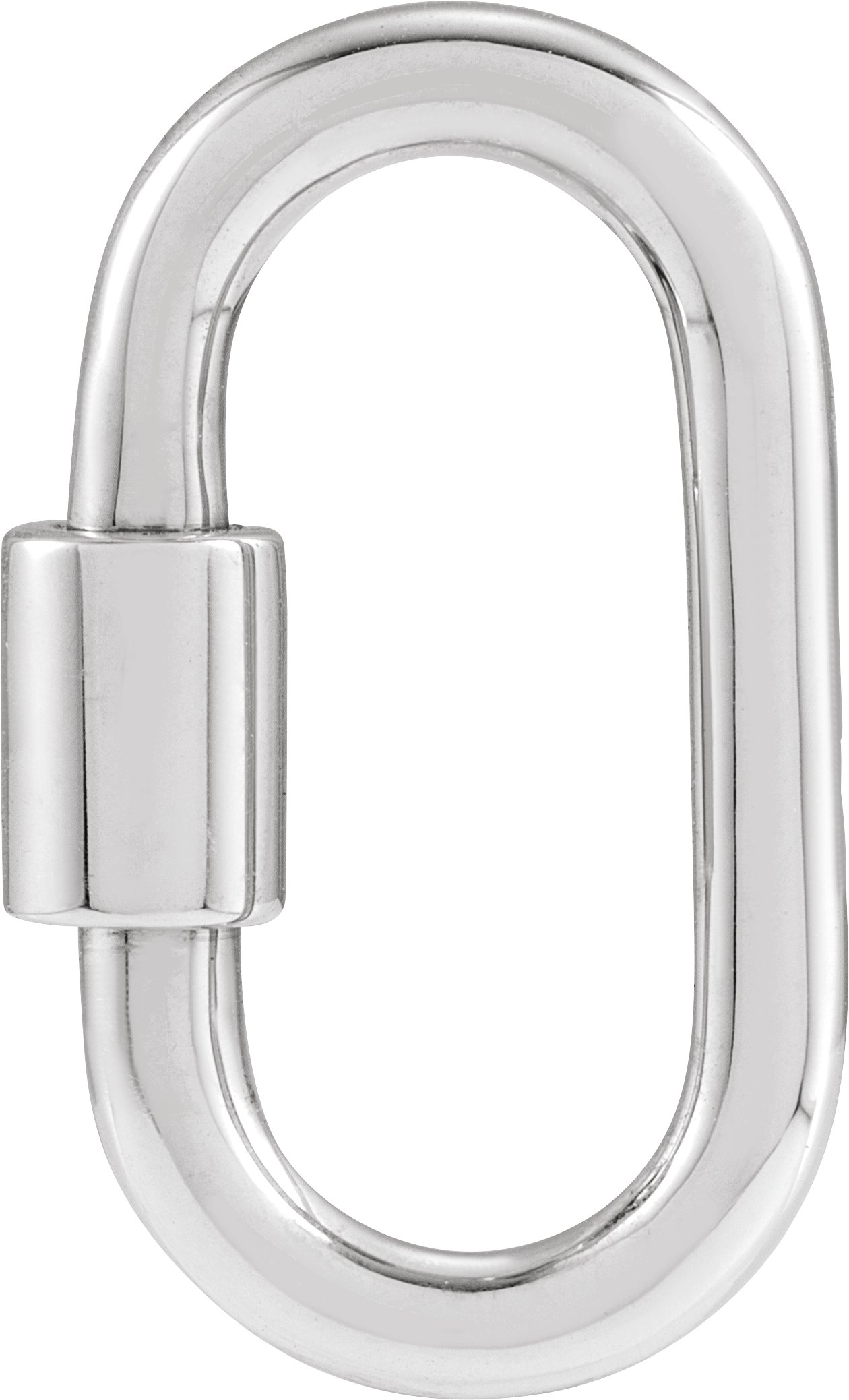 Sterling Silver 22x12 mm Carabiner Locking Clasp | Stuller