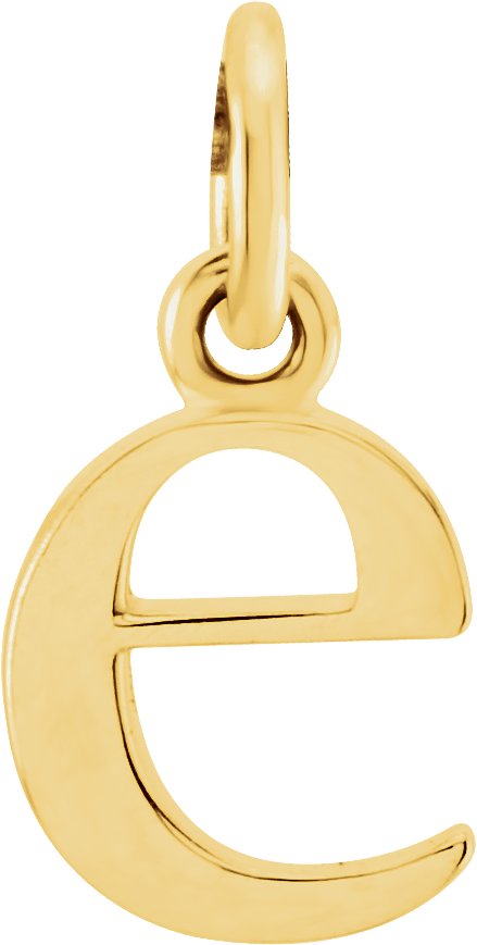 14K Yellow Lowercase Initial E Pendant Ref 5652102