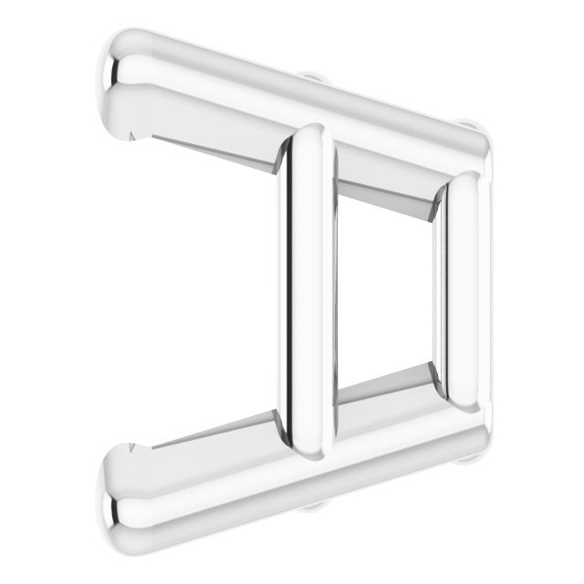 Square 4-Prong Lightweight Earring Setting