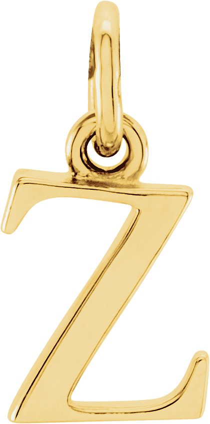 14K Yellow Lowercase Initial Z Pendant Ref 5692179