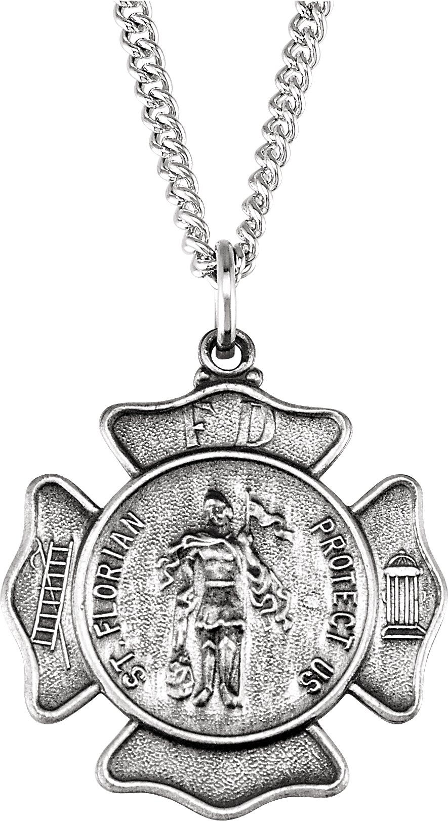 St. Florian Medal Necklace or Pendant